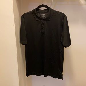Black collard performance shirt